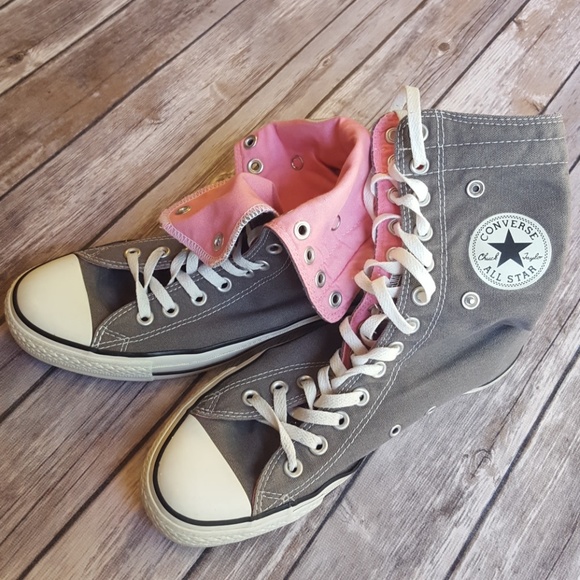 Converse Shoes - Converse All Star High Tops Two-Tone Fold Over